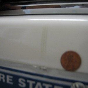 Scratches on Front Bumper