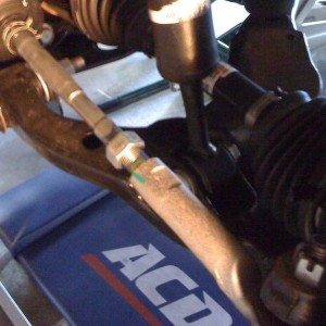 loosen tie rod end