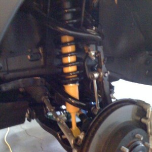 new strut in place
