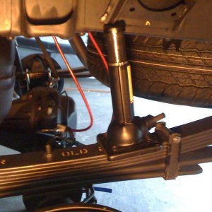 using factory jack on rear half