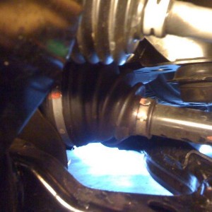 inner cv boot angle post intall