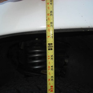 After lift- 2.5" in front (Eibach spring w/ 5100's at 0.85)