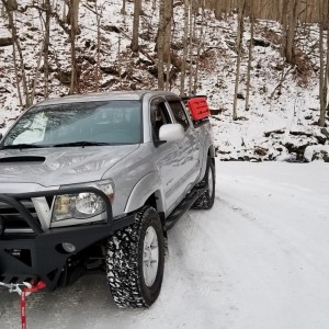1-18-rack-gate-powdercoated-rockrails-tools-boards-jack-spare-jerry-1pair-led-installed-Tacoma-5