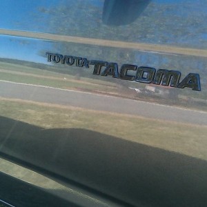 Blacked out Tacoma emblem