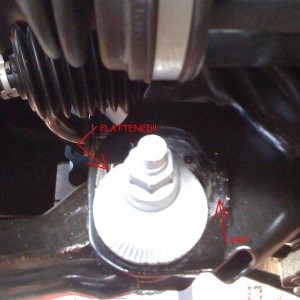 LCA Pivot bushing bolt