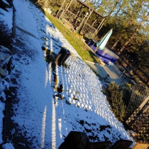 Still have snow on the ground...