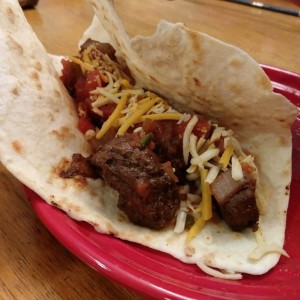 Homemade steak fajitas
