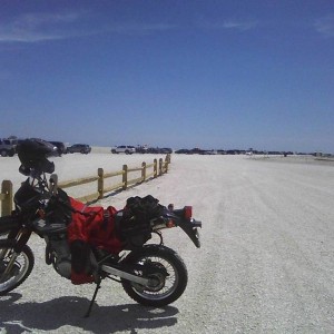 My DR650SE at Chincoteague