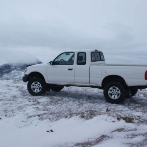 snow on black butte