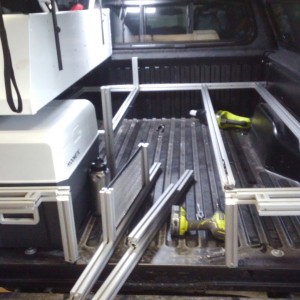 Camper platform, frame almost done