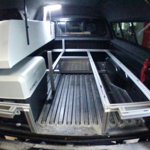 Camper platform, frame done