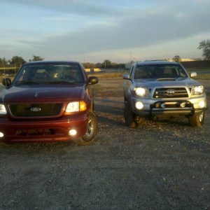 Taco with my bud's F150