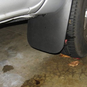 trimmed front mud flap