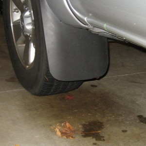 trimmed front mud flap