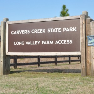 Carvers Creek SP Sign