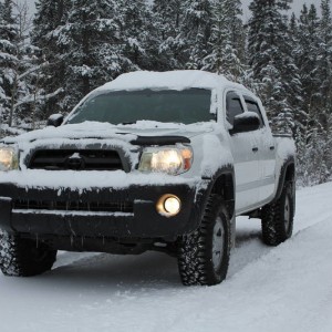 taco in snow