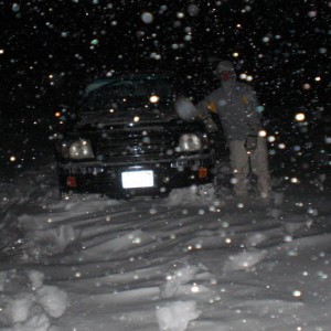 foot and a half of snow