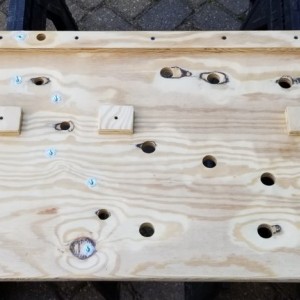 3-23-back-wall-board-mock-up-drilled-t-nuts-Tacoma-1