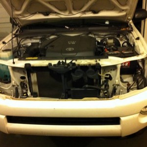 Took off Headlights & grille