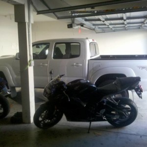 my truck in garage