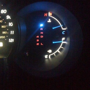 gauge light PRND