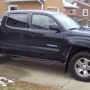 N-Fab side step bars mounted
