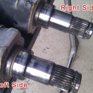 Left CV/Diff needle bearing replacement