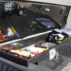 UWS Black Low-Pro Truck Box Open