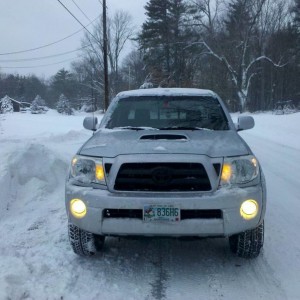 My Tacoma in the Snow in January