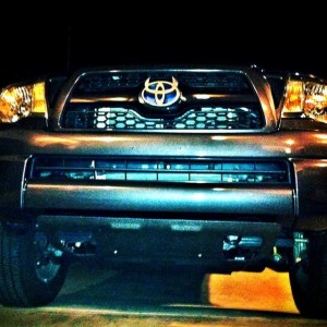 black TRD skid