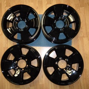 Powder coated TRD Sport Wheels