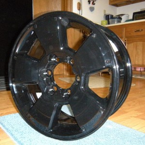 Powder coated TRD Sport Wheels