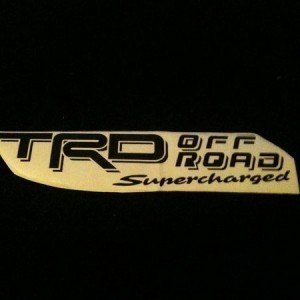 TRD SUPERCHARGED DECAL