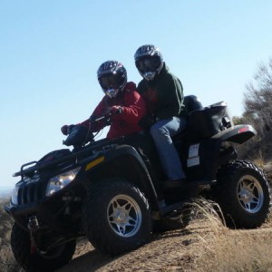 Us on an artic cat