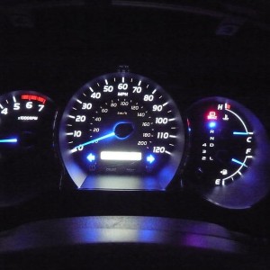 led dash mod blue on white