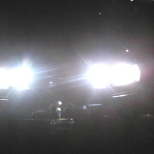 my first gen prerunner with its new off road light night shot