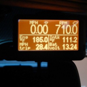 Orange Ultra Gauge Display