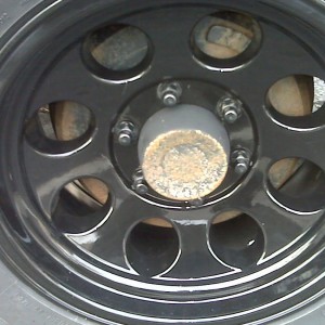Rusted Center Cap in less than 7 months
