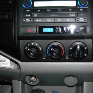 black AC controls