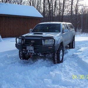 Snow wheeling at Jeff's
