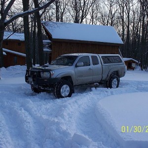 Snow wheeling at Jeff's