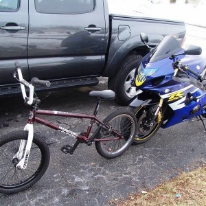 2011 Tacoma, 05 GSXR 600, 20" Eastern Jane