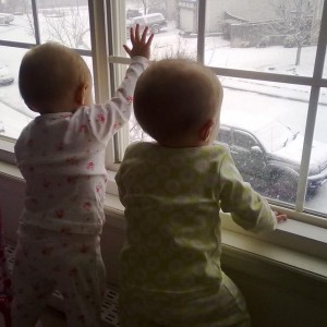 Watchin the snow pile up waitin to go joyriding! (Just kidding, not with th