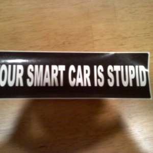 My favorite bumper sticker