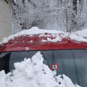 roof dent from snow