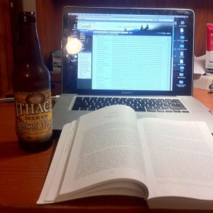 Beer and abstract English reading. 1 out of 2 ain't bad.