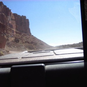 back window view Moab