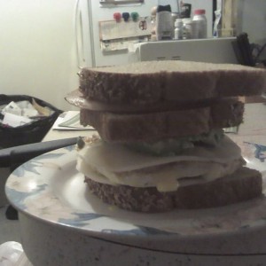 Ham, eggs, provolone, avocado