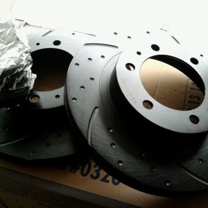 New rotors and posi-quiet break pads.