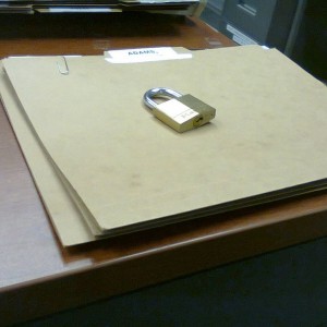 Boss wanted me to lock my files....done.
